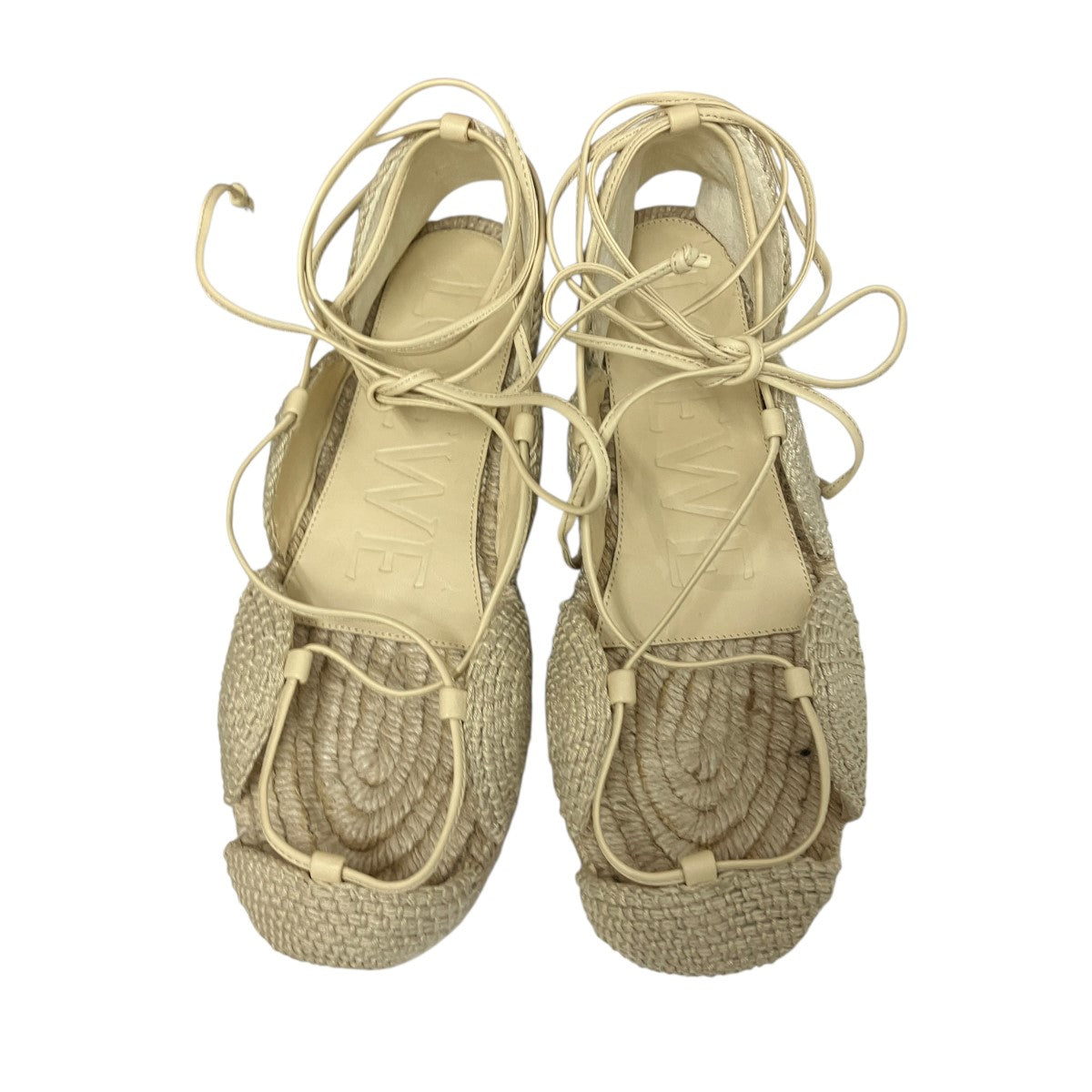 Solar espadrillesレースアップエスパドリーユサンダル