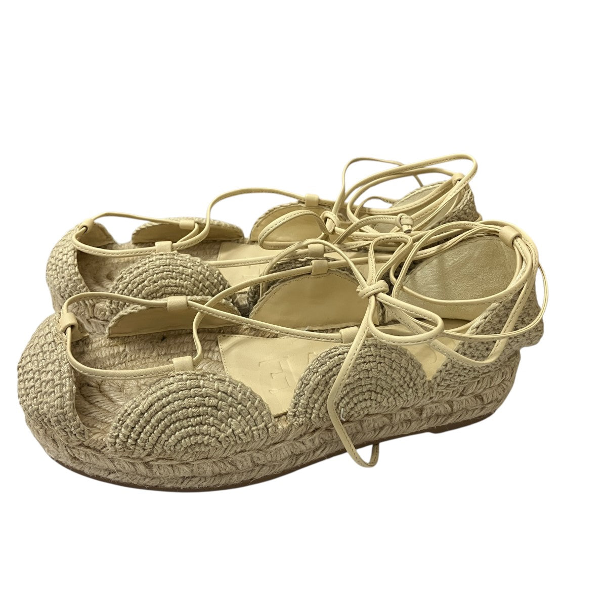 Solar espadrillesレースアップエスパドリーユサンダル