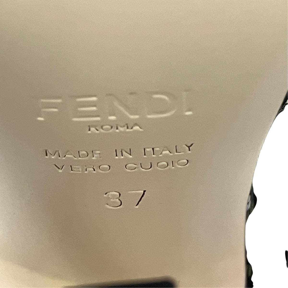 FENDI Freedom Sling Back総柄スリングバックヒールパンプス 古着・中古-7枚目のアイテム画像