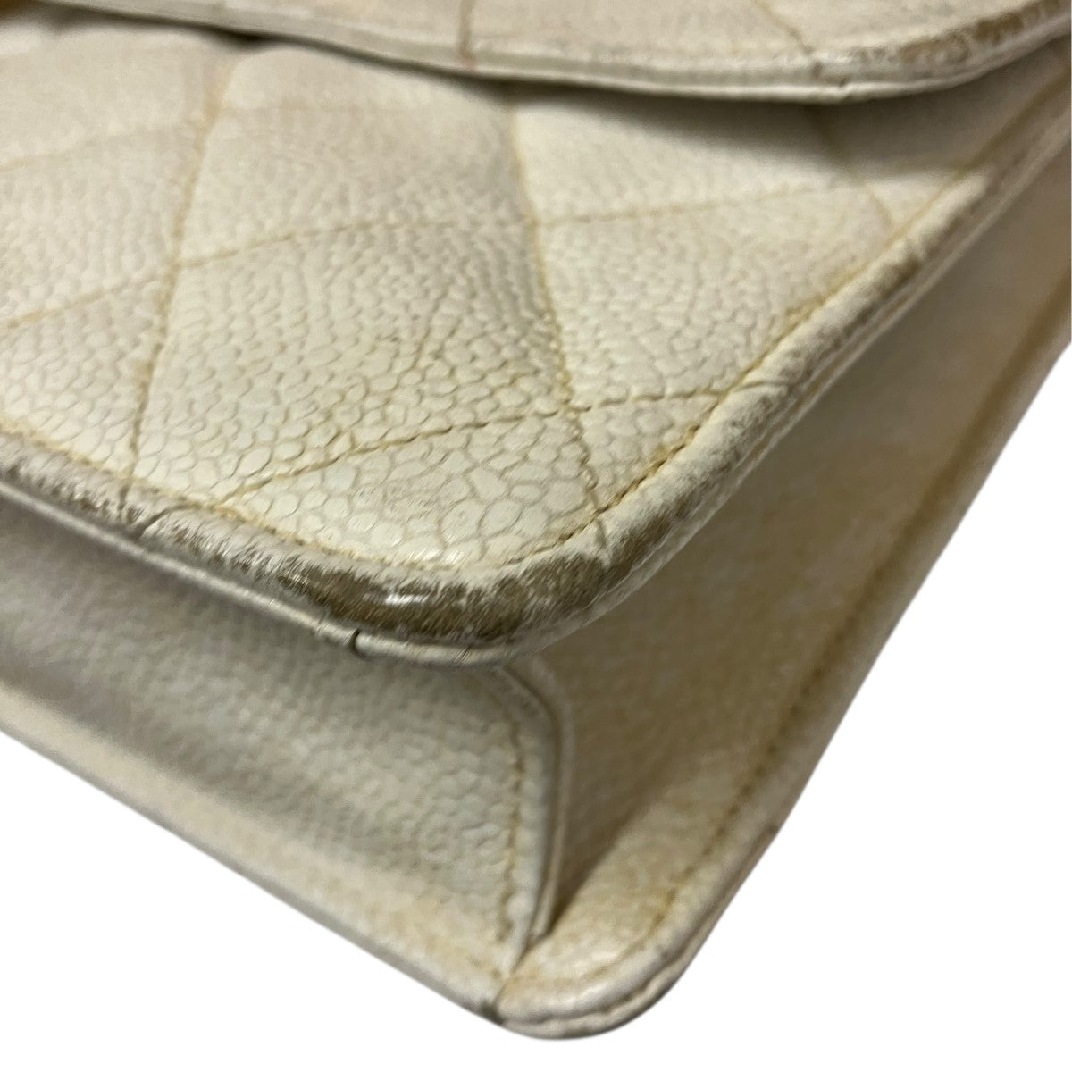 CHANEL スクエアフラップマトラッセチェーンショルダーバッグ 古着・中古-5枚目のアイテム画像
