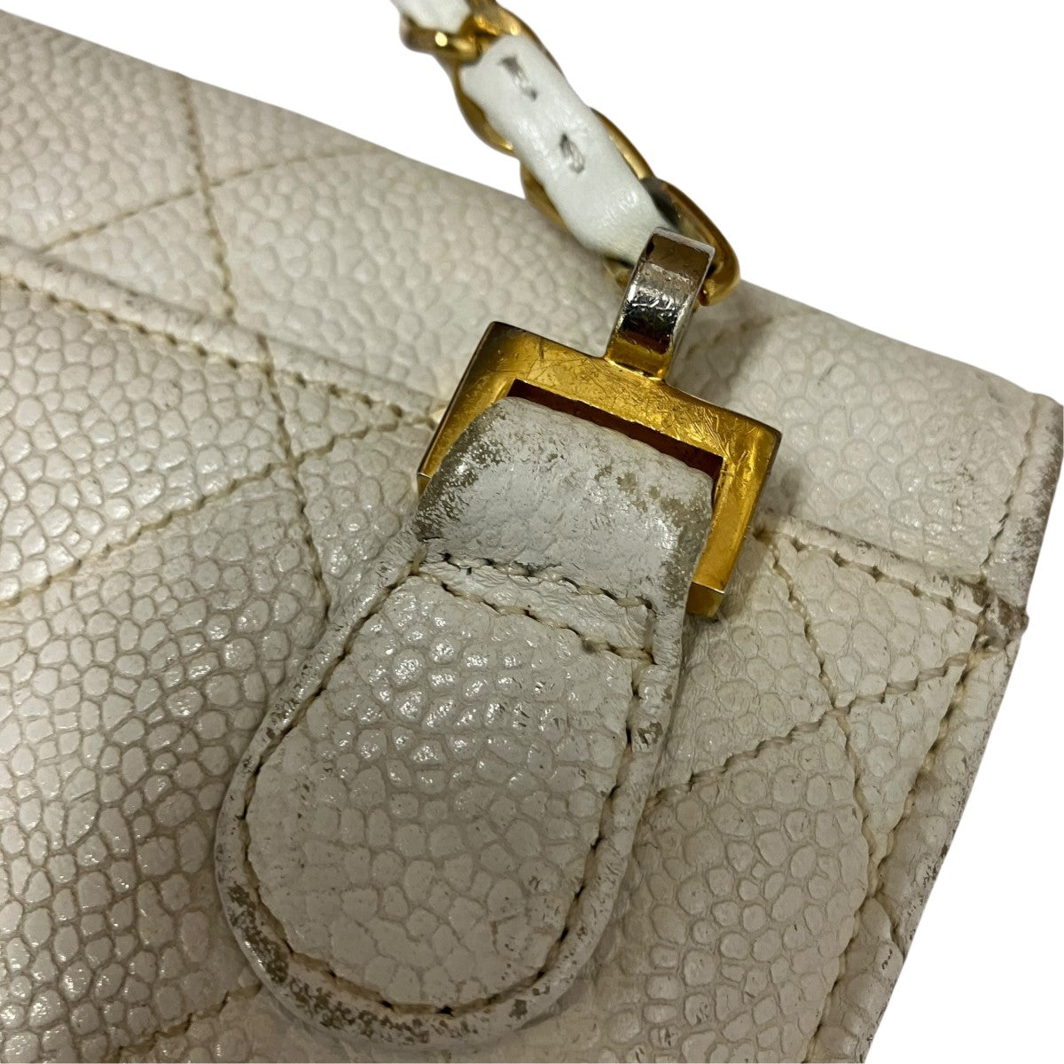 CHANEL スクエアフラップマトラッセチェーンショルダーバッグ 古着・中古-9枚目のアイテム画像
