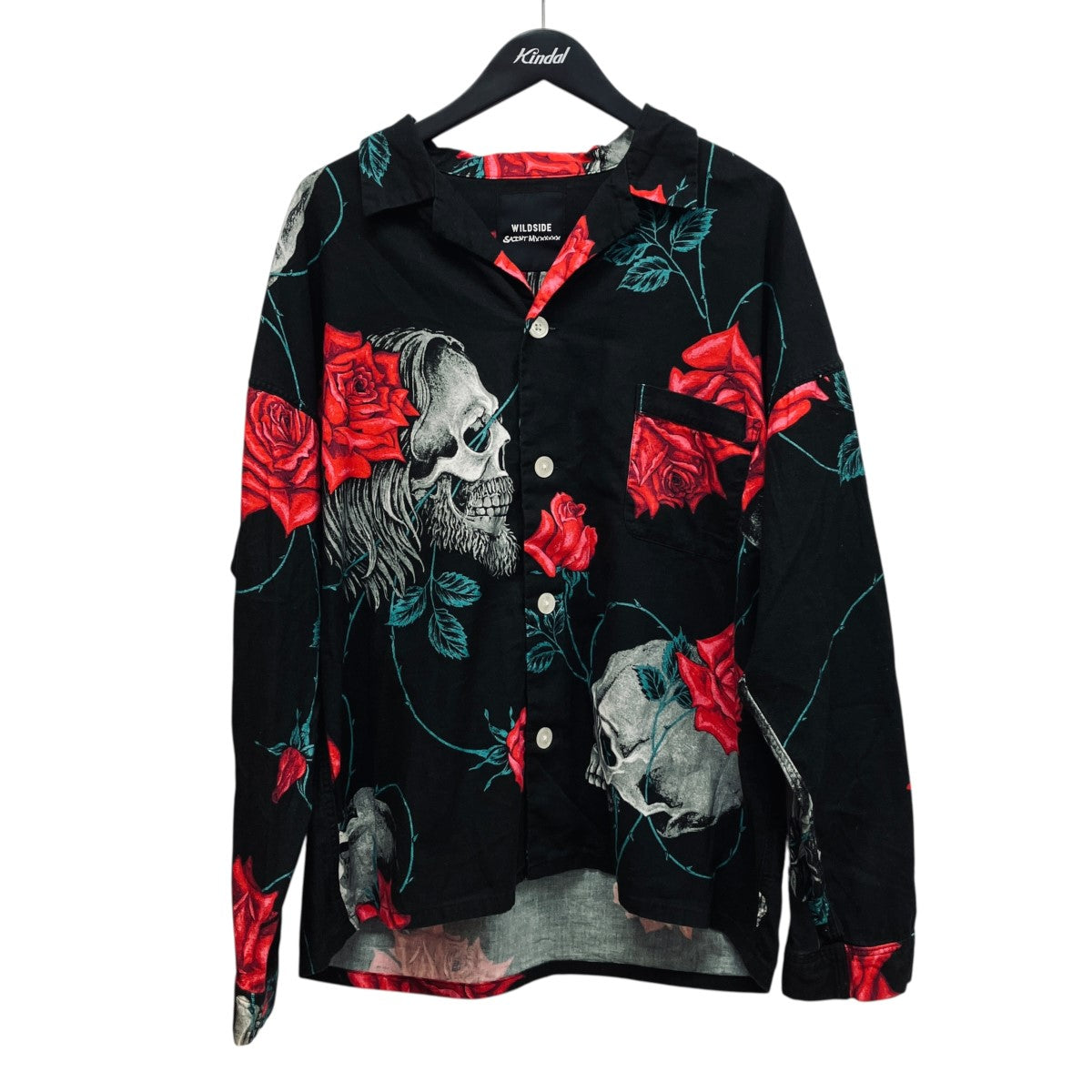 PAJAMA SHIRT総柄ロングスリーブオープンカラーシャツSM-S23-0000-126