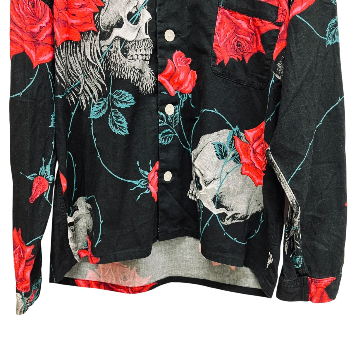 PAJAMA SHIRT総柄ロングスリーブオープンカラーシャツSM-S23-0000-126