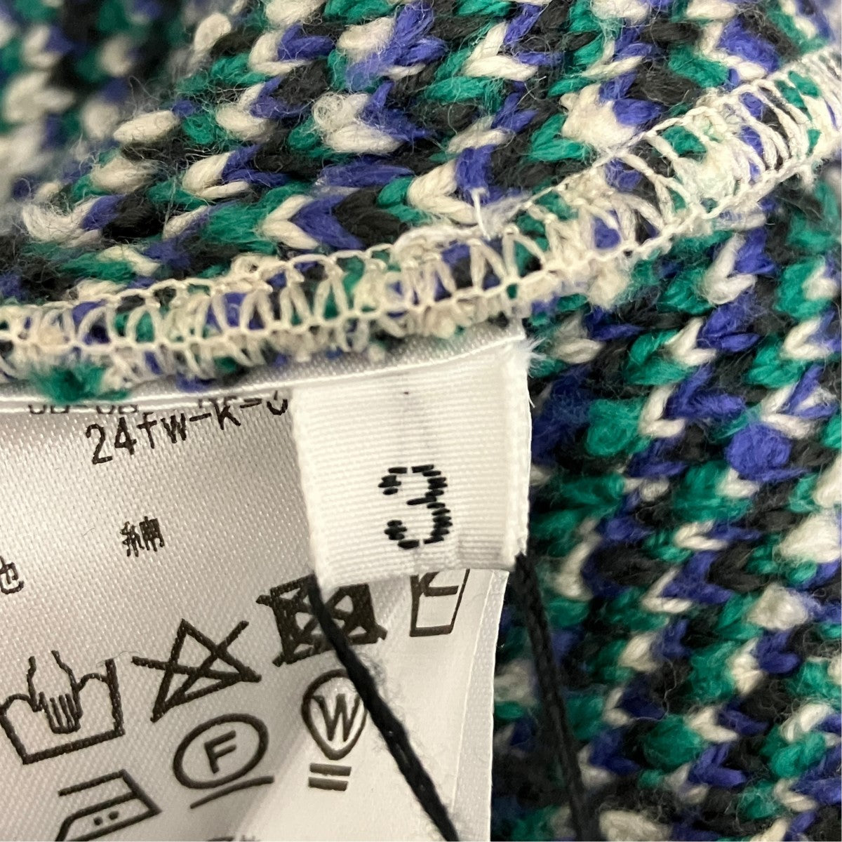 Intarsia-knit jumperインターシャニット24FW-K-01