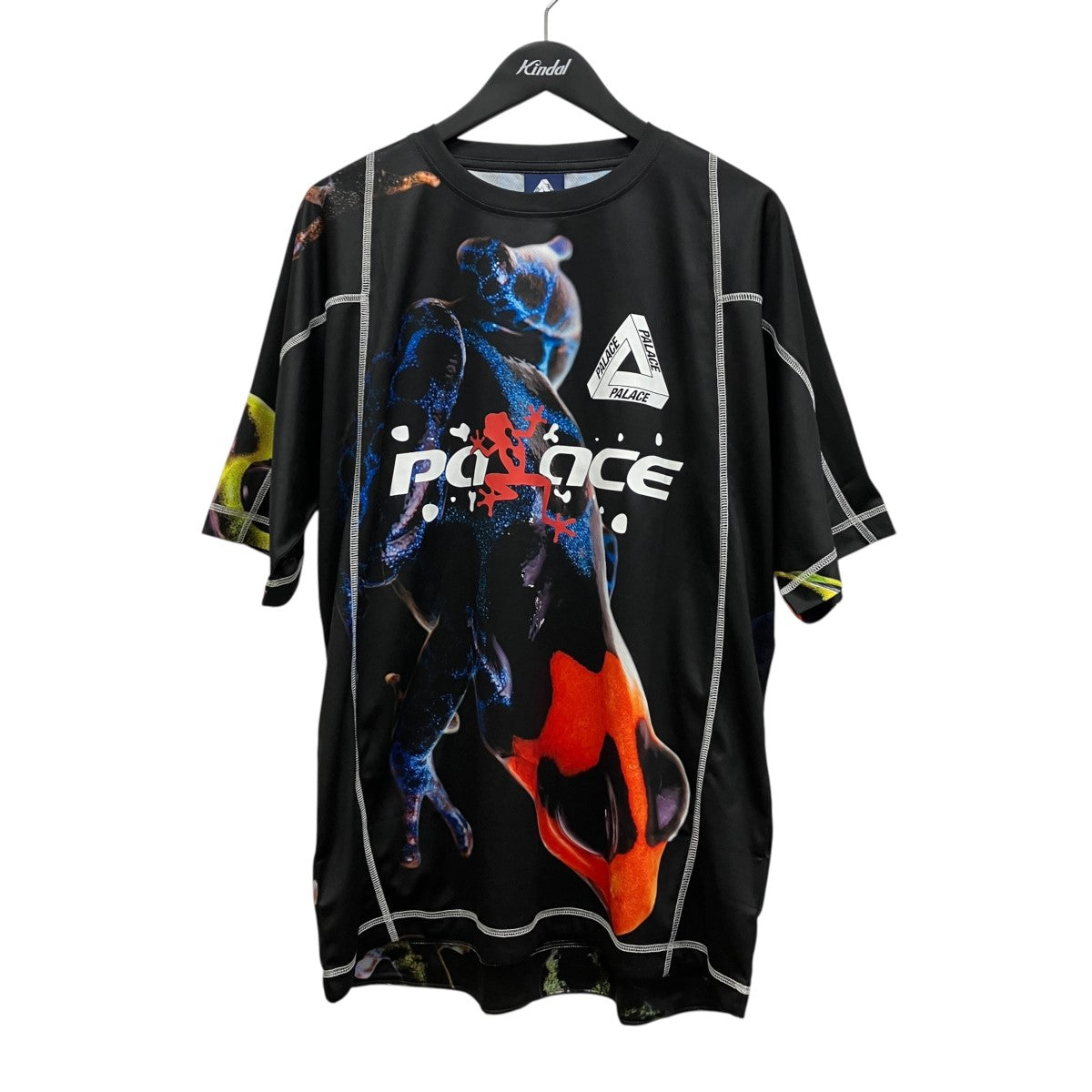 PALACE 総柄メッシュTシャツ150137 FROGGER TECH JERSEY 古着・中古-1枚目のアイテム画像