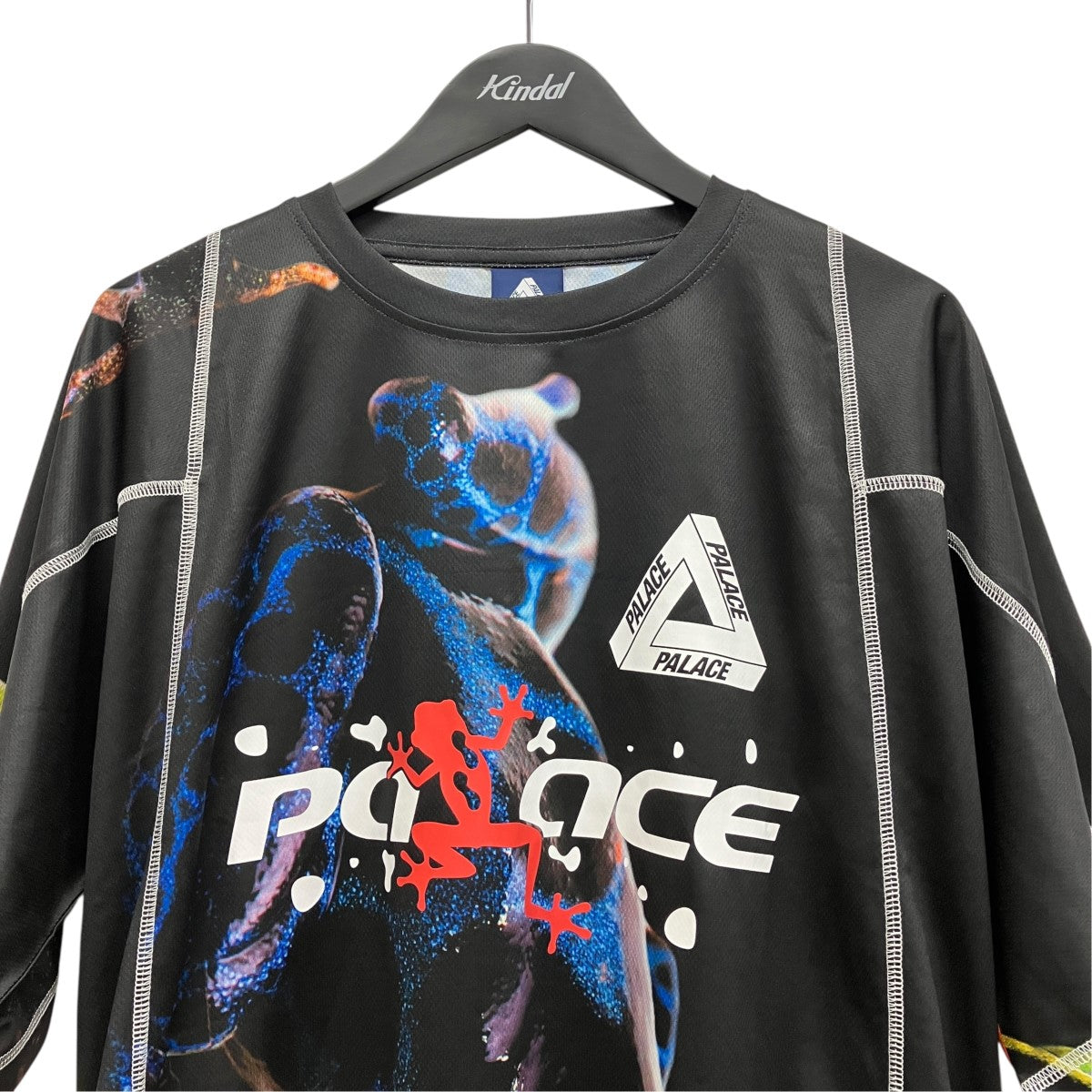PALACE 総柄メッシュTシャツ150137 FROGGER TECH JERSEY 古着・中古-3枚目のアイテム画像