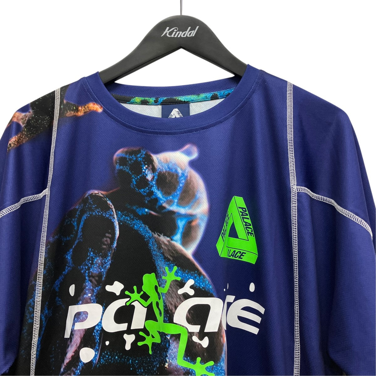 PALACE 総柄メッシュＴシャツFROGGER TECH JERSEY 古着・中古-3枚目のアイテム画像
