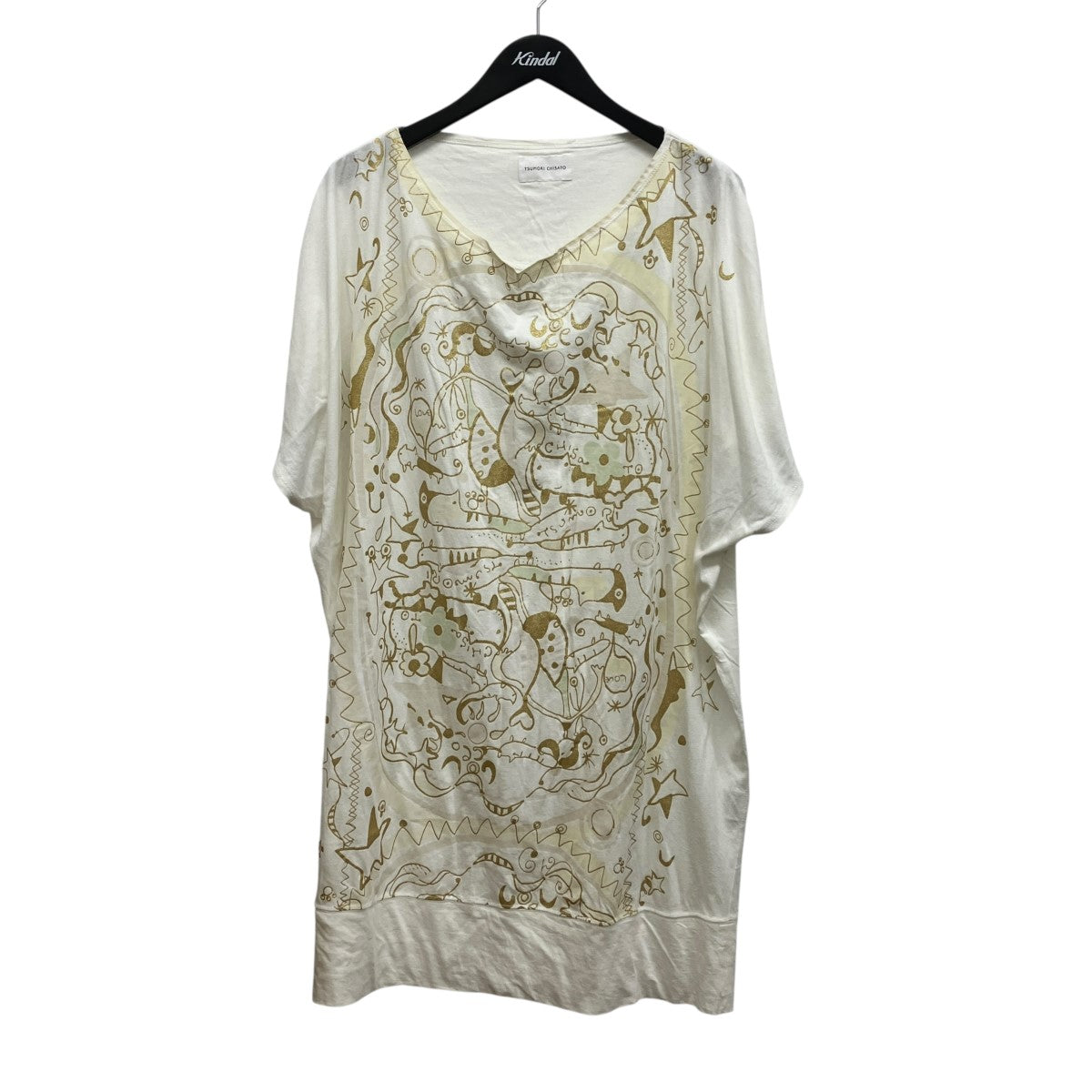 tsumori chisato 総柄TシャツTC21JH213 古着・中古-1枚目のアイテム画像
