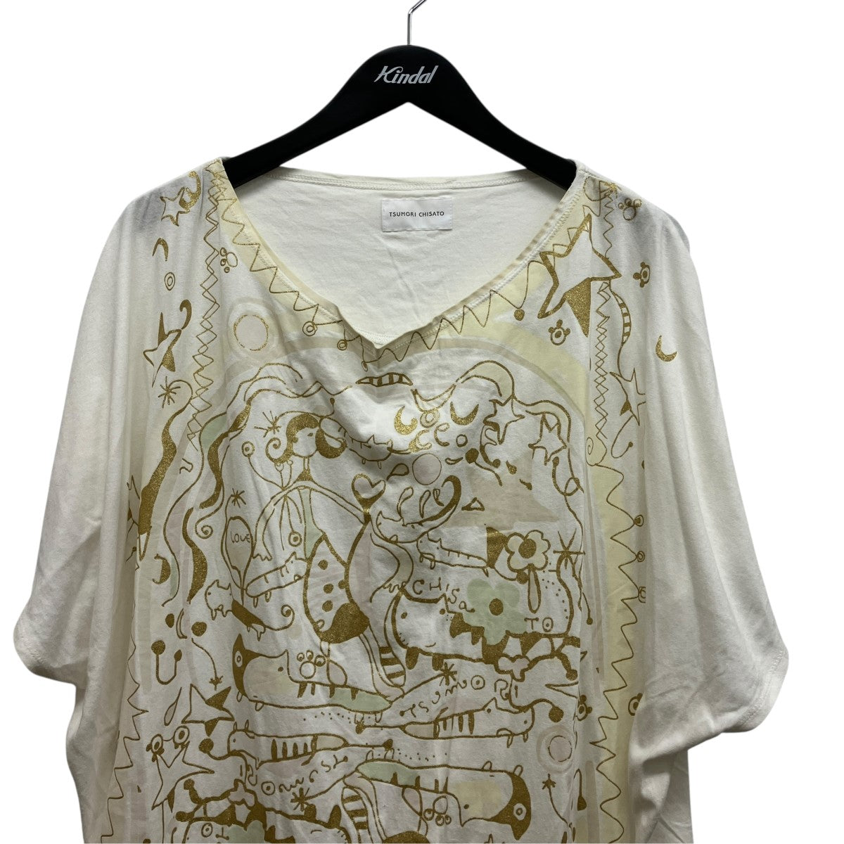 tsumori chisato 総柄TシャツTC21JH213 古着・中古-3枚目のアイテム画像