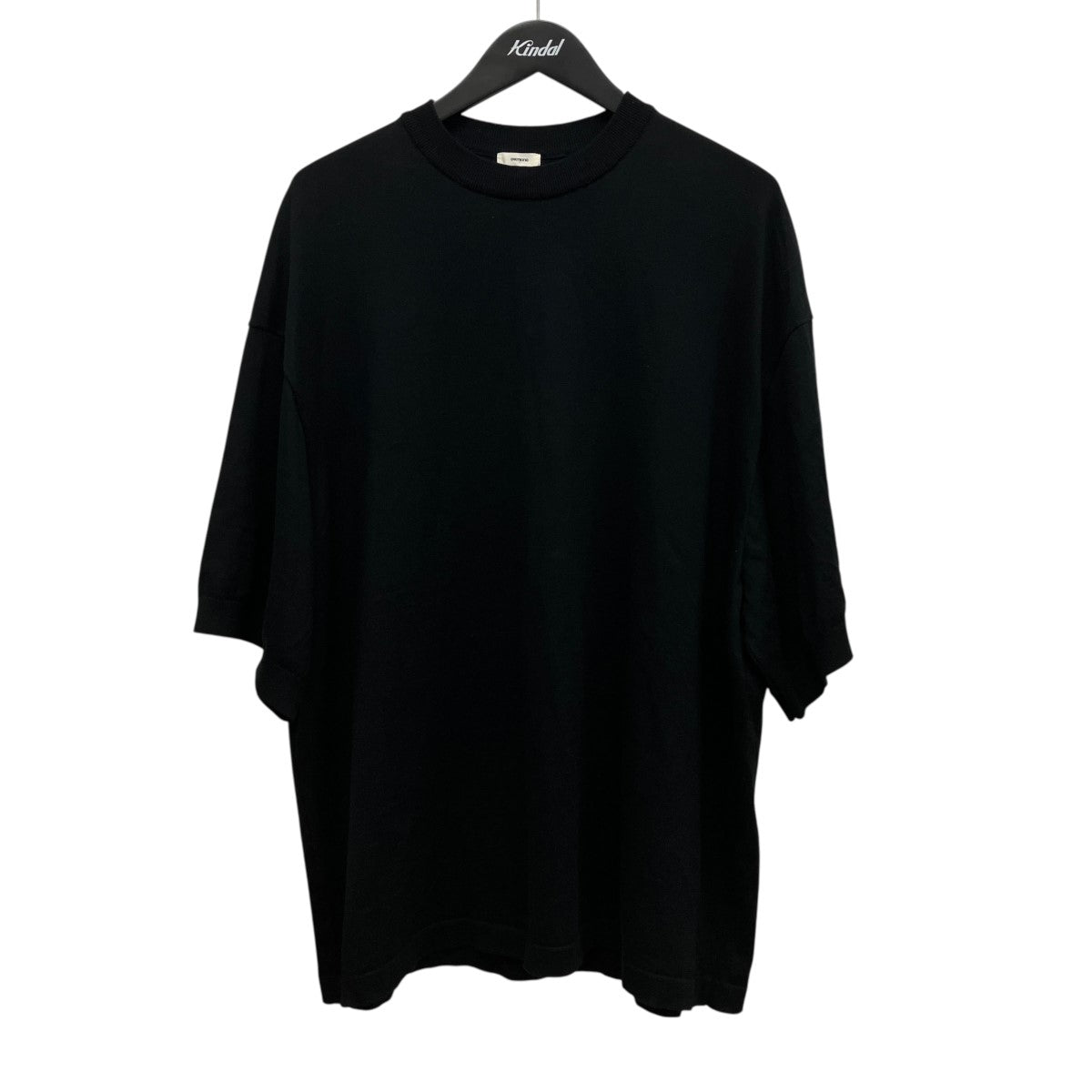 cotton silk high gauge knit T Lシルク混半袖ニットTシャツEV26-KT19