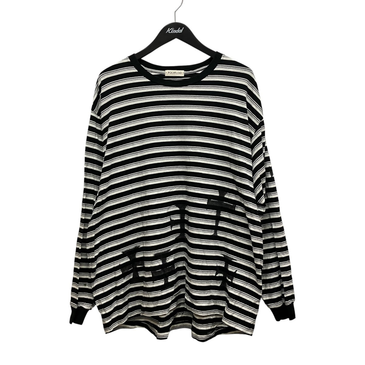 プリントロングスリーブボーダーTシャツ09-B-11