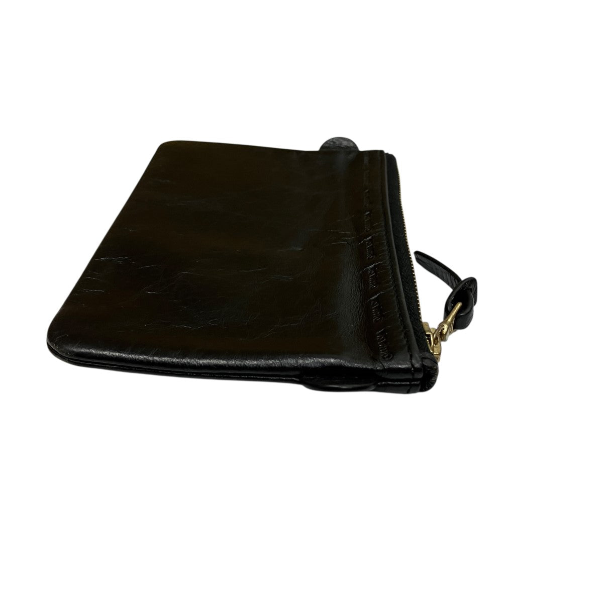 22AWririジップ LEATHER ESSENTIALS CASEホースレザーミニポーチ0122103003017