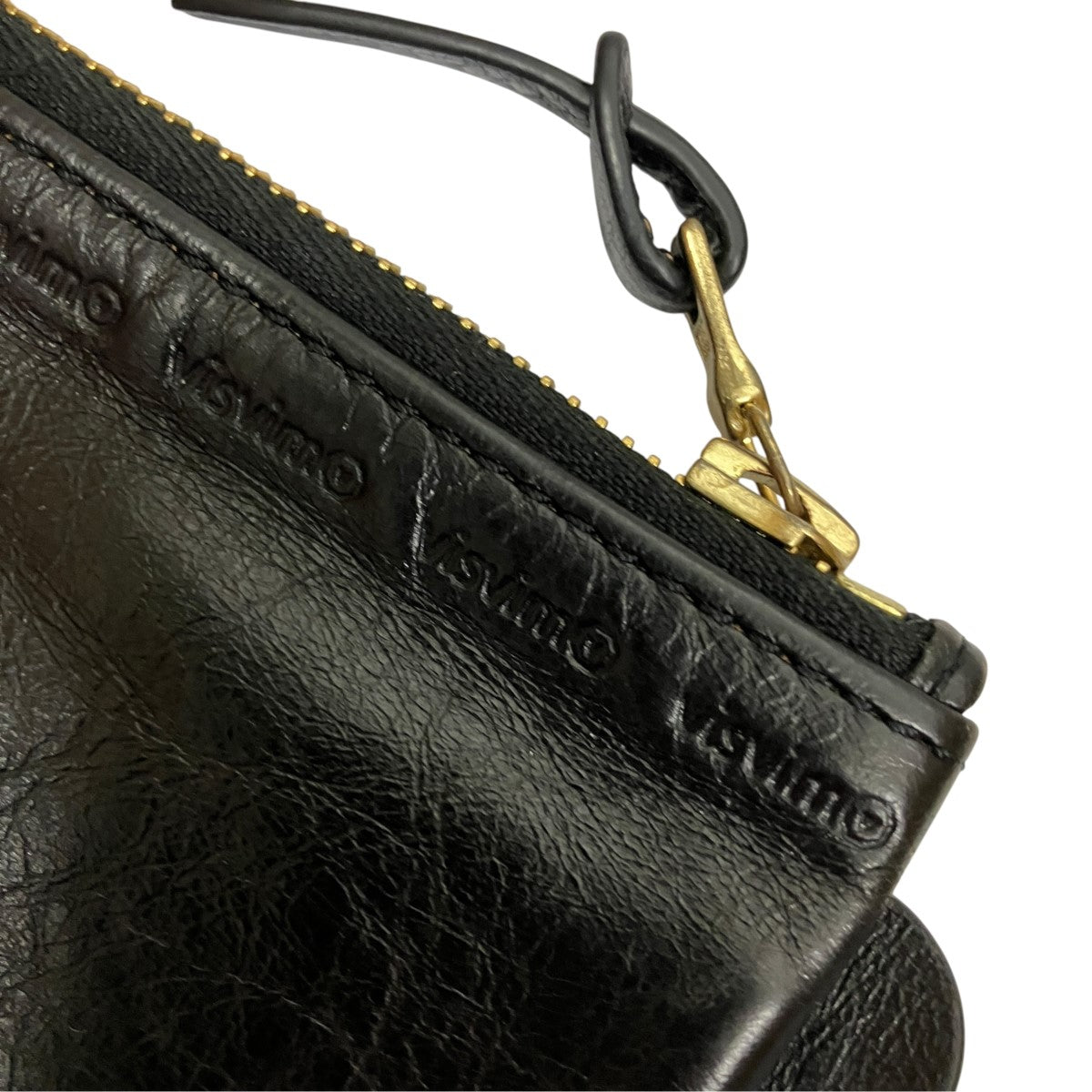 22AWririジップ LEATHER ESSENTIALS CASEホースレザーミニポーチ0122103003017