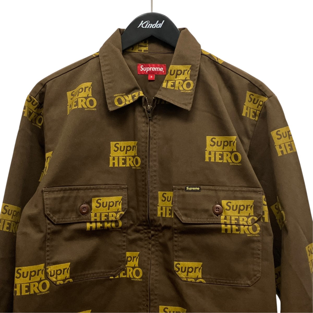 Supr HERO LOGO Work Jacket総柄ジップアップジャケット