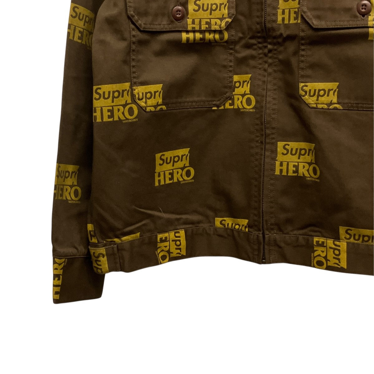 Supr HERO LOGO Work Jacket総柄ジップアップジャケット