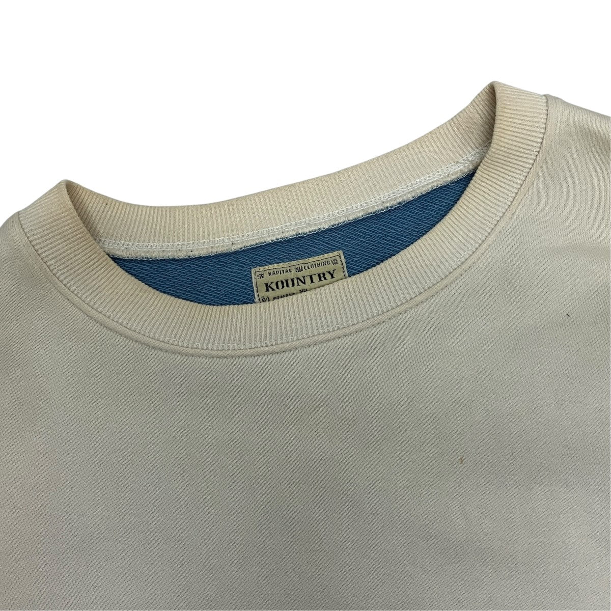 KOUNTRY Bone Crew Neck Sweat 2TONEバックプリントスウェットEK-1139