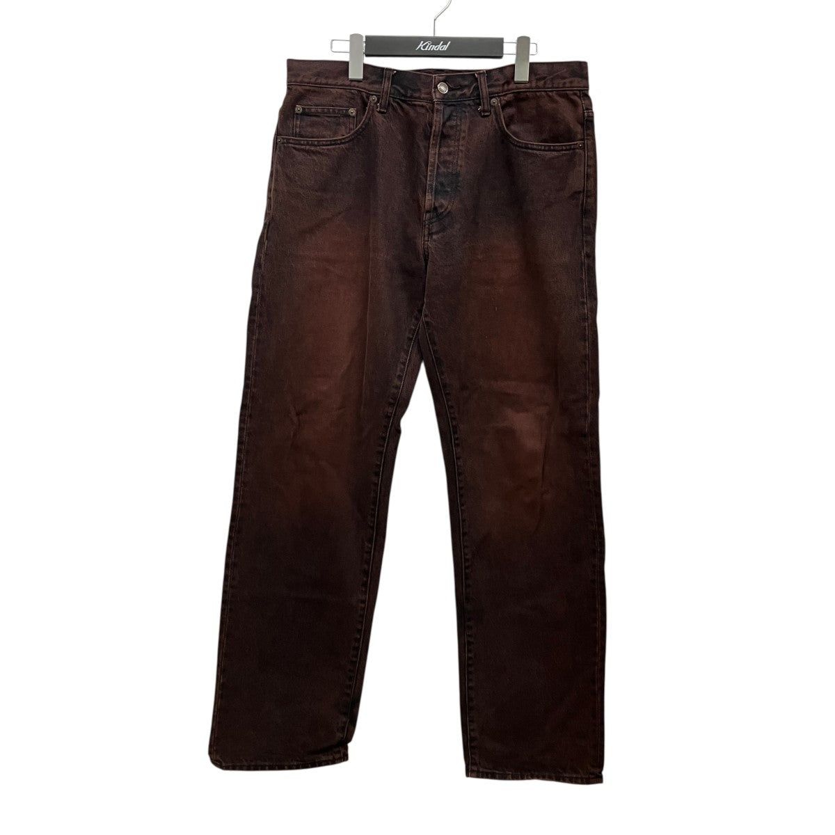 25SSWashed Regular Jeansバックパッチデニムパンツ