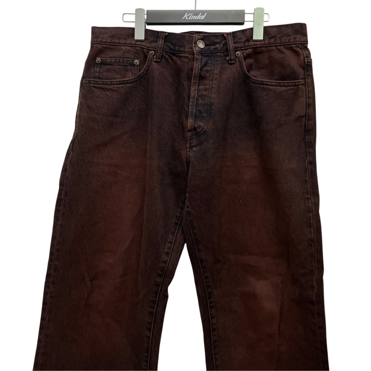 25SSWashed Regular Jeansバックパッチデニムパンツ