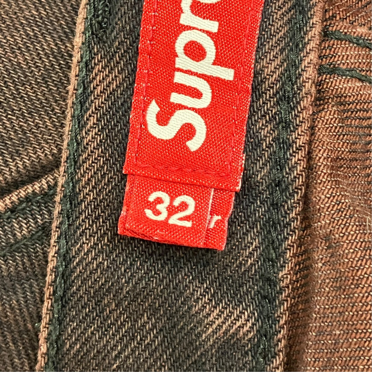 25SSWashed Regular Jeansバックパッチデニムパンツ