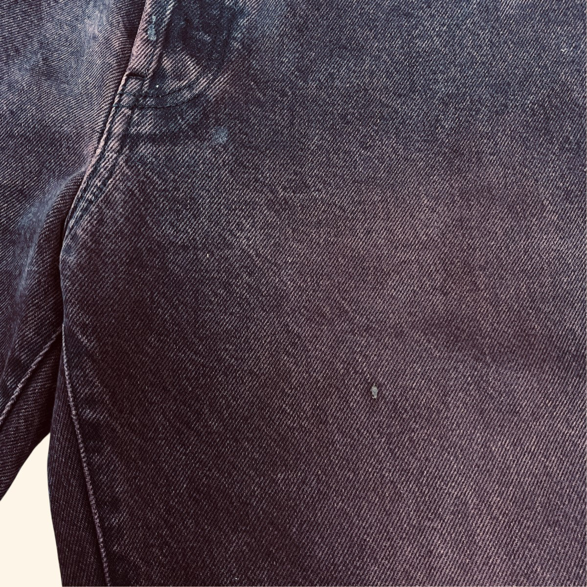25SSWashed Regular Jeansバックパッチデニムパンツ
