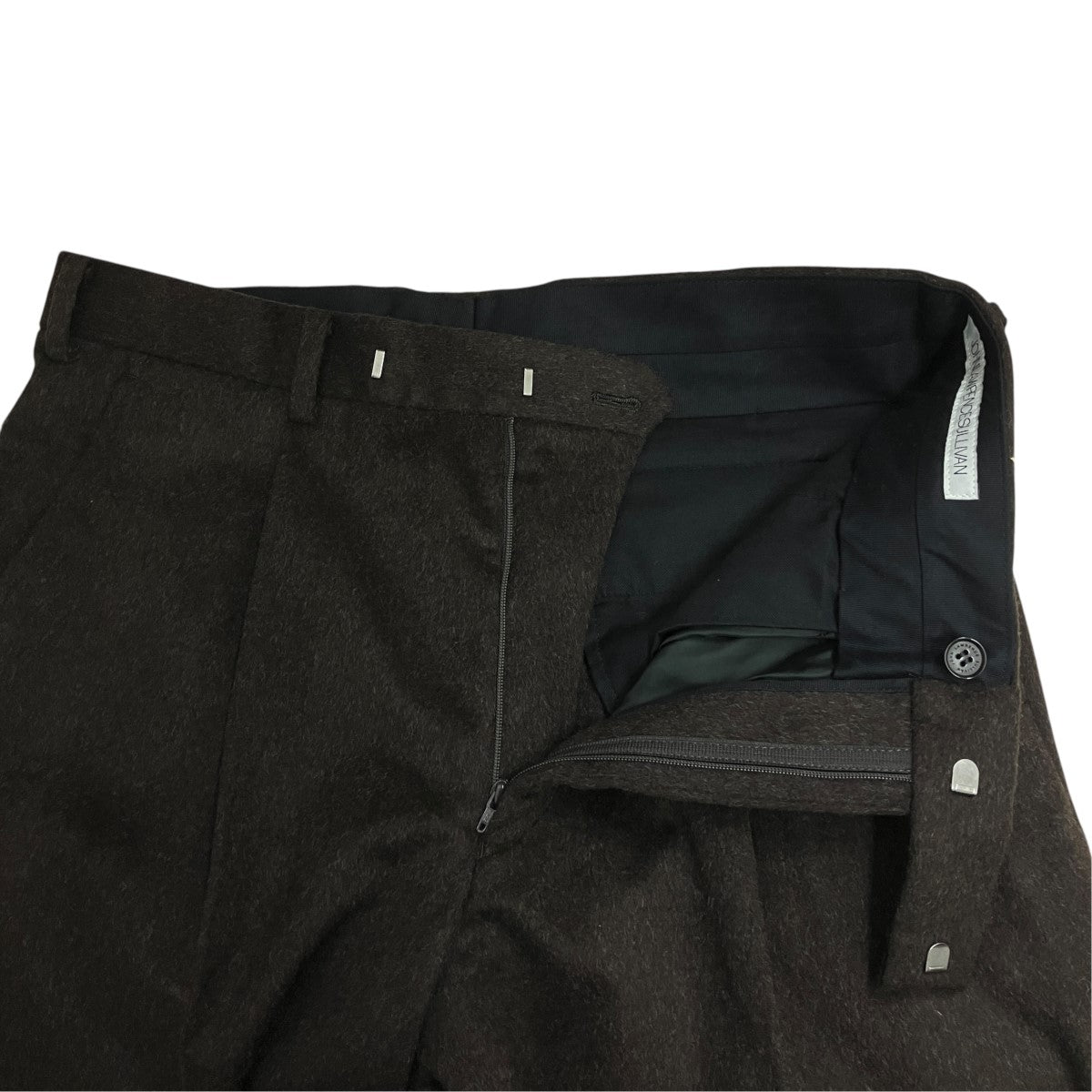 WOOL TUCKED TROUSERSウールパンツ2B003-0125-01