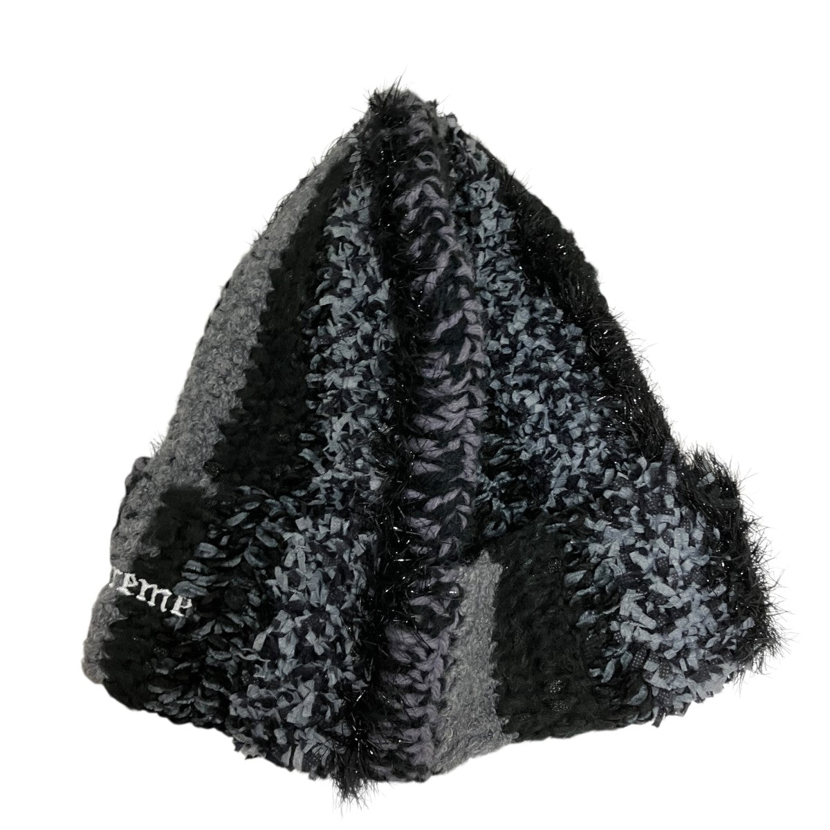 Supreme 25AWTinsel Stripe Beanieラメストライプニットキャップ 古着・中古-3枚目のアイテム画像