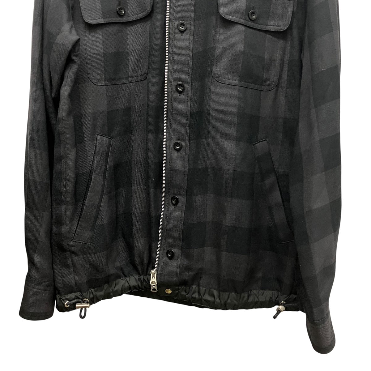 22SSBuffalo Check L S Shirtsドローコードバッファローチェックシャツジャケット22-02699M