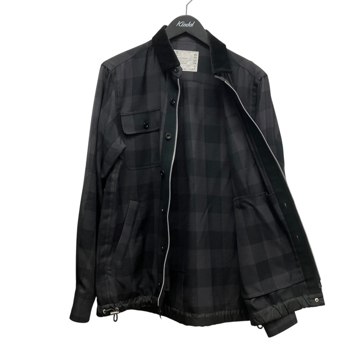 22SSBuffalo Check L S Shirtsドローコードバッファローチェックシャツジャケット22-02699M