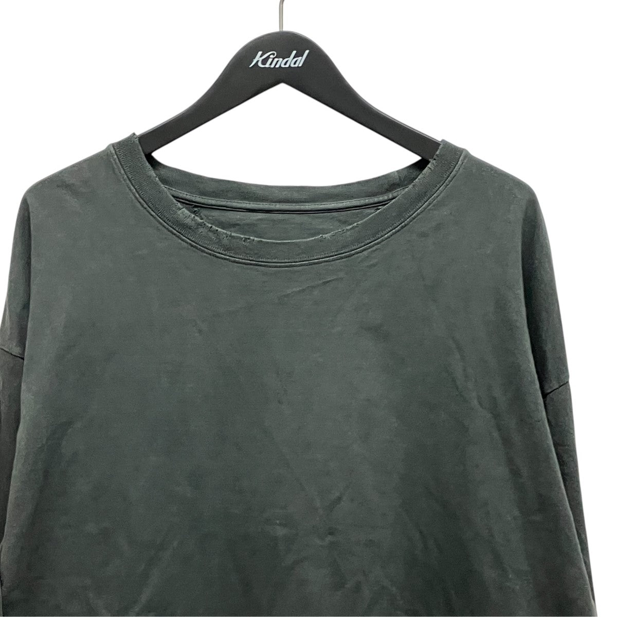 25SSStamp Logo Distressed Finish Long Sleeve Teeスタンプロゴダメージ加工長袖TシャツS51GC0535 S24567