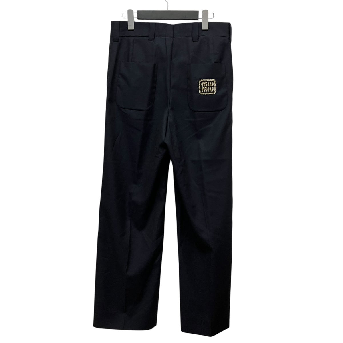 PANTALONE BATAVIAバックロゴ刺しゅうスラックスMP1752