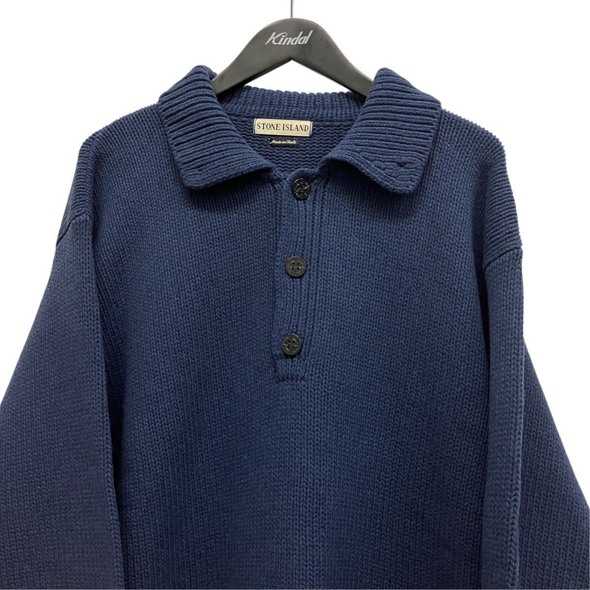 STONE ISLAND 96AWCOLLARED COMPASS KNITコンパスニット25155764 古着・中古-3枚目のアイテム画像
