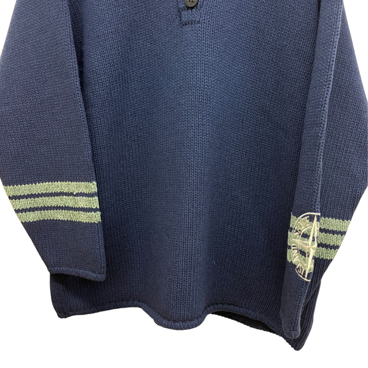 STONE ISLAND 96AWCOLLARED COMPASS KNITコンパスニット25155764 古着・中古-4枚目のアイテム画像