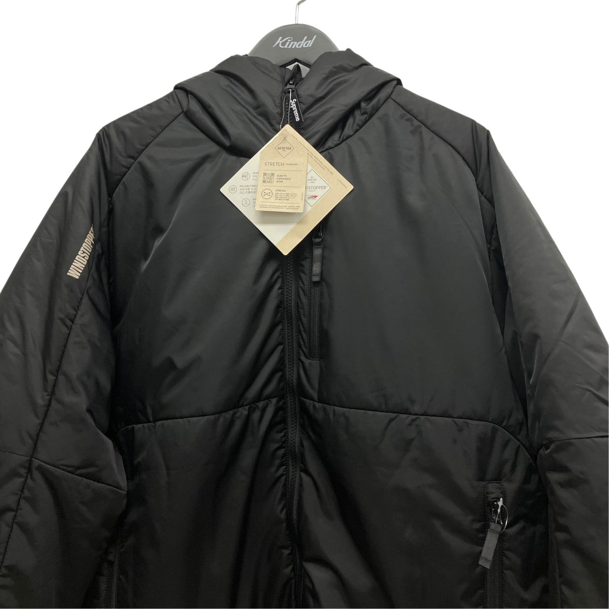 25SSWindstopper Insulated Hooded Jacket Blackフーデッドジャケット