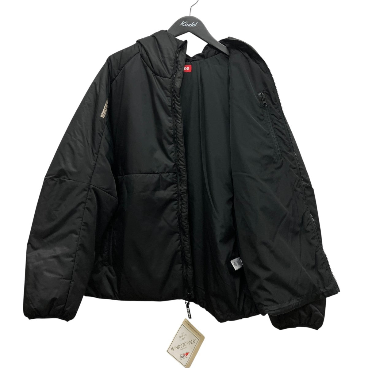 25SSWindstopper Insulated Hooded Jacket Blackフーデッドジャケット