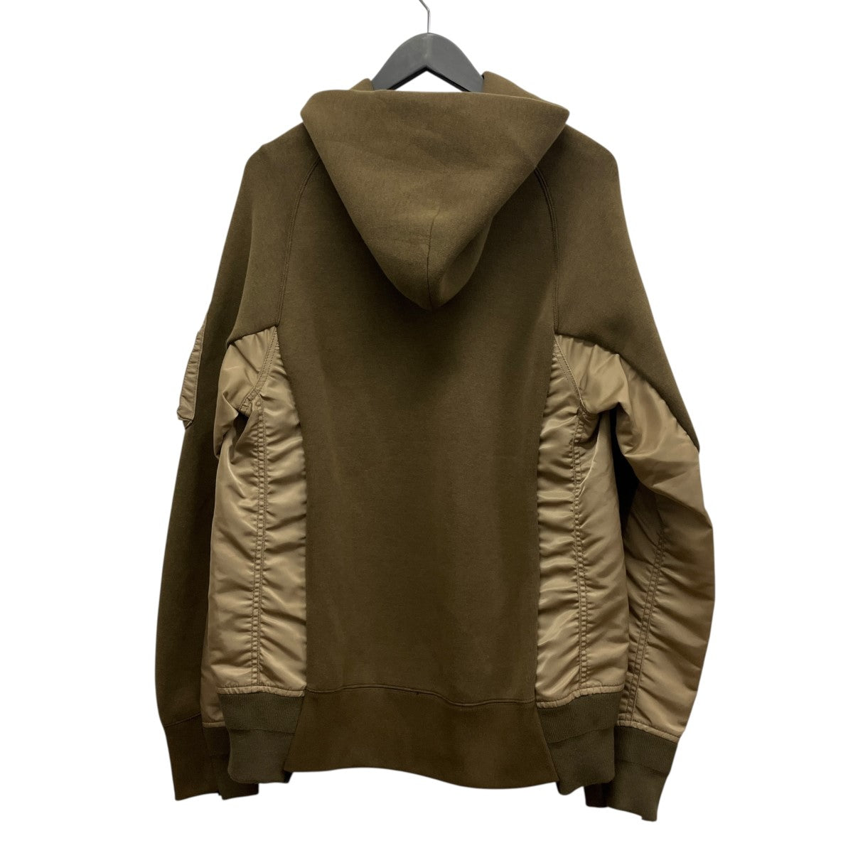 sacai ナイロンツイルドッキングプルオーバーパーカーSCM-057 古着・中古-2枚目のアイテム画像