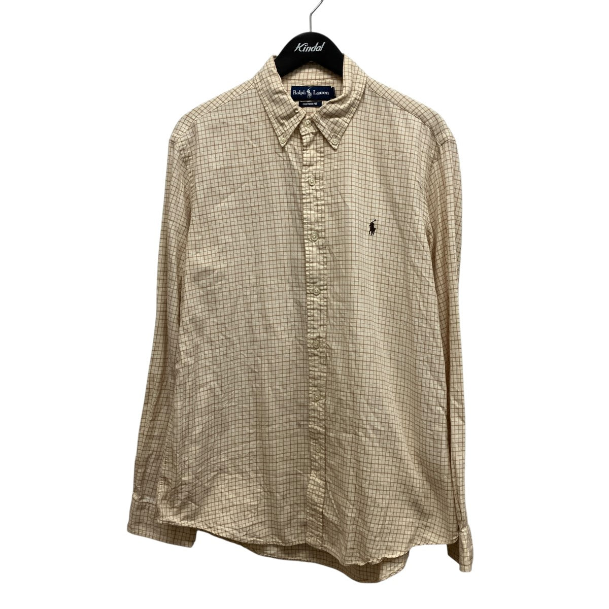 RALPH LAUREN(ラルフローレン) 90s インド製刺しゅうチェックシャツ
