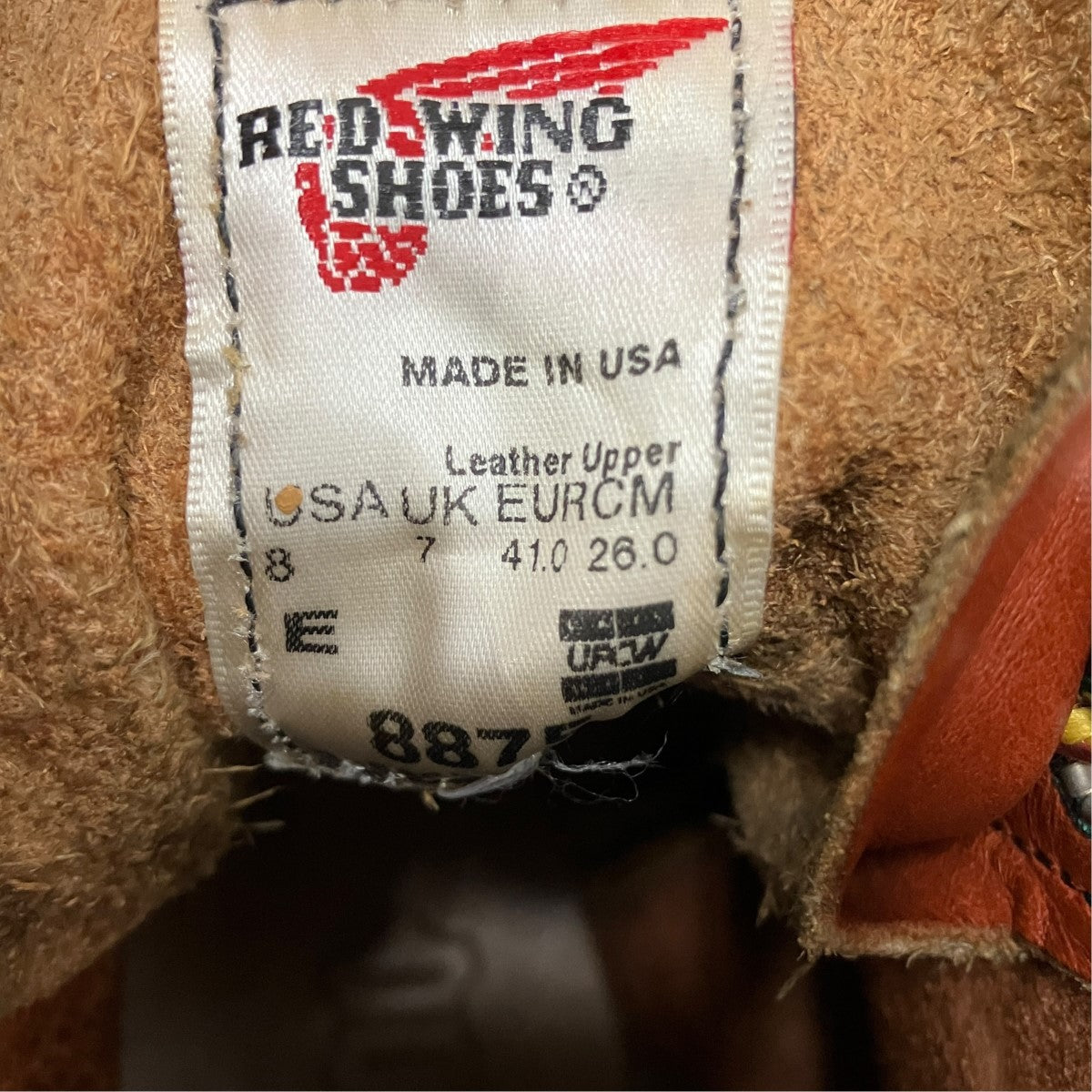 RED WING 6 inch Classic Mocアイリッシュセッターブーツ8875 古着・中古-6枚目のアイテム画像