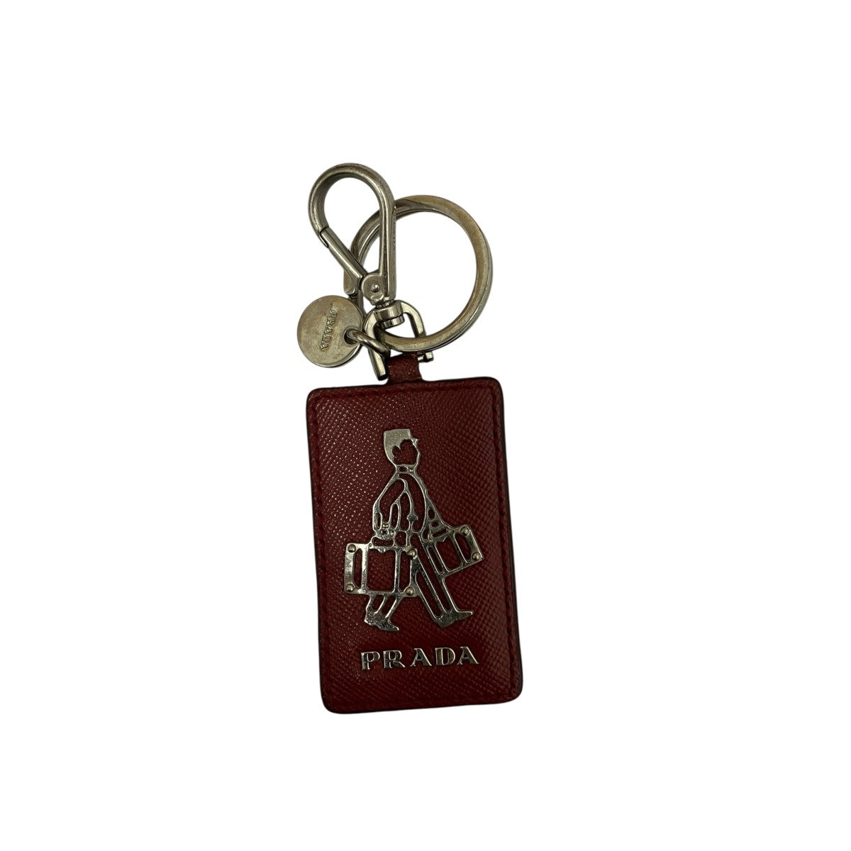PRADA サフィアーノレザーキーリング 古着・中古-1枚目のアイテム画像