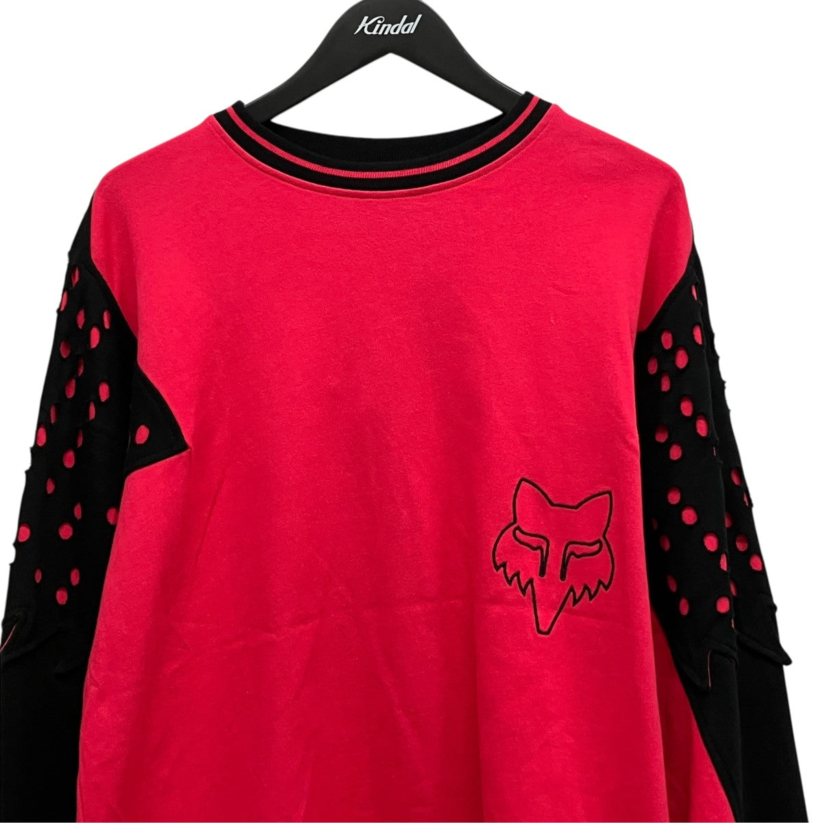 24AWFOX KK PERFORATED LS TEE刺しゅうロングスリーブTシャツ39634