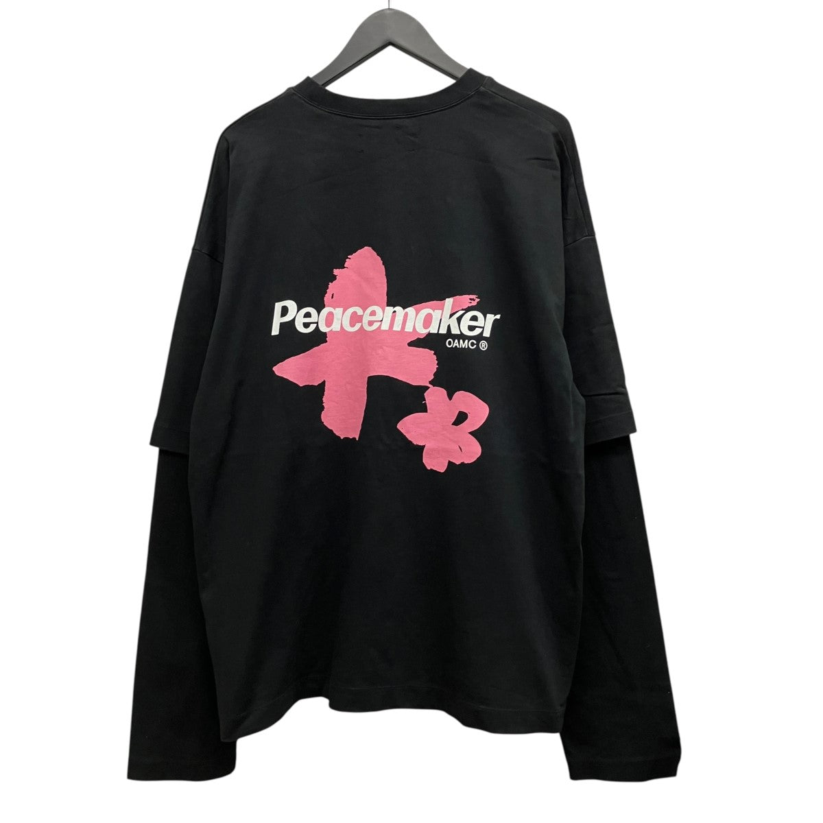 Peacemaker Painted Double Layer Boxy TshirtバックプリントレイヤードTシャツPCM1OT05NJE003099