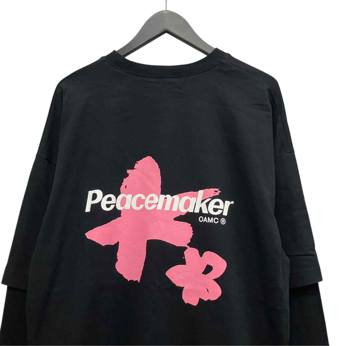 Peacemaker Painted Double Layer Boxy TshirtバックプリントレイヤードTシャツPCM1OT05NJE003099