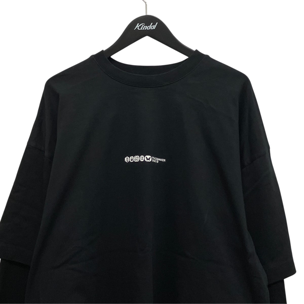 Peacemaker Painted Double Layer Boxy TshirtバックプリントレイヤードTシャツPCM1OT05NJE003099