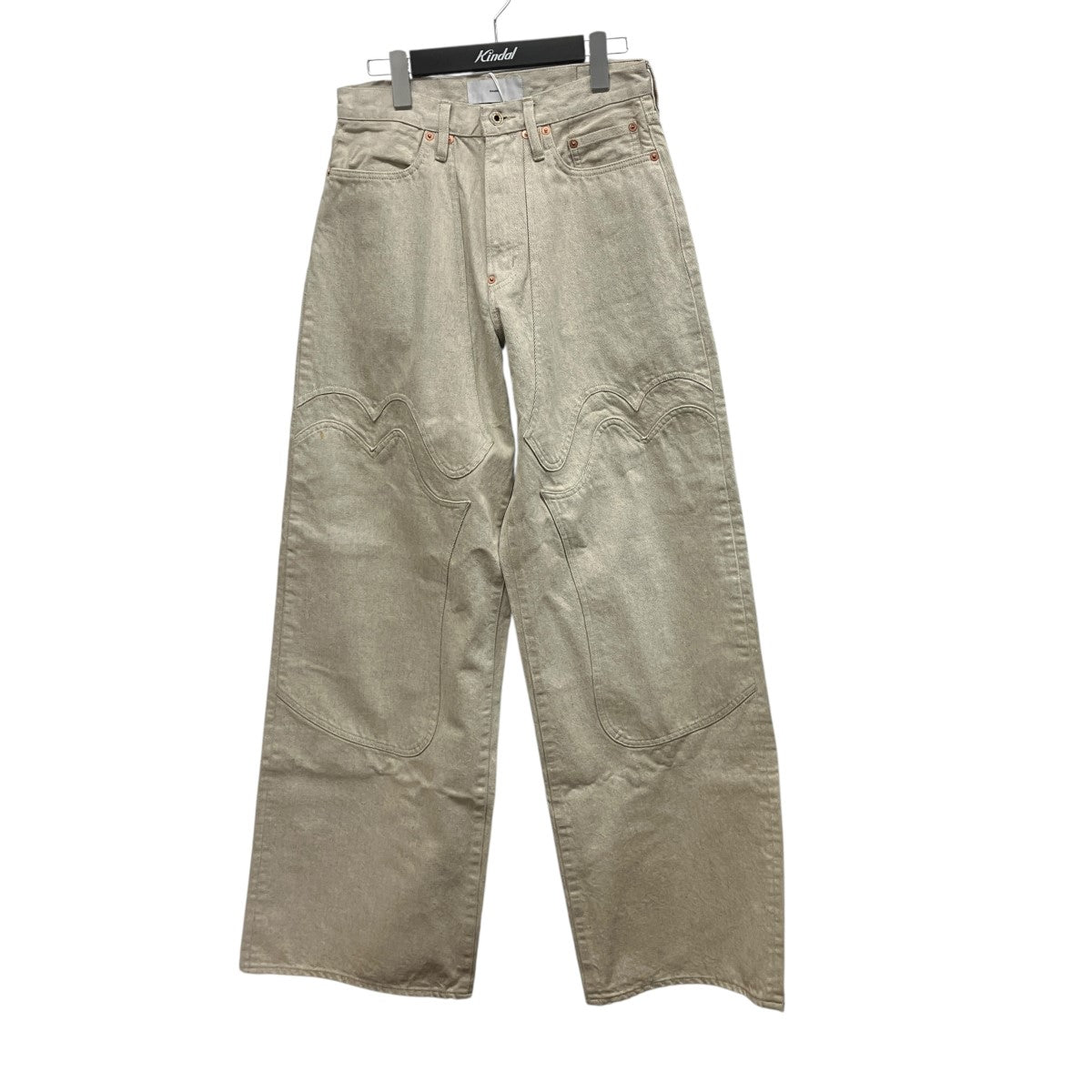 WESTERN DOUBLE KNEE PANTS WIDE CUTウエスタンデニムパンツ2541000409