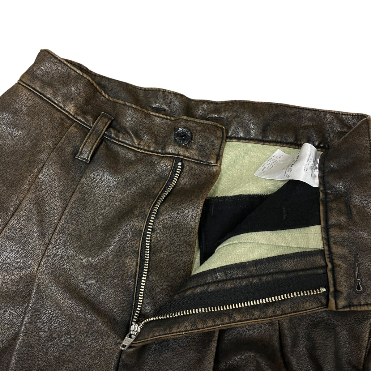 25AWMOONED DELIVERY MANシンセティックレザーカーゴパンツ2502SK46