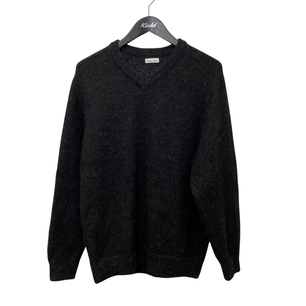 STEVEN ALAN NARROWVネックニット8113-1-040459 古着・中古-1枚目のアイテム画像