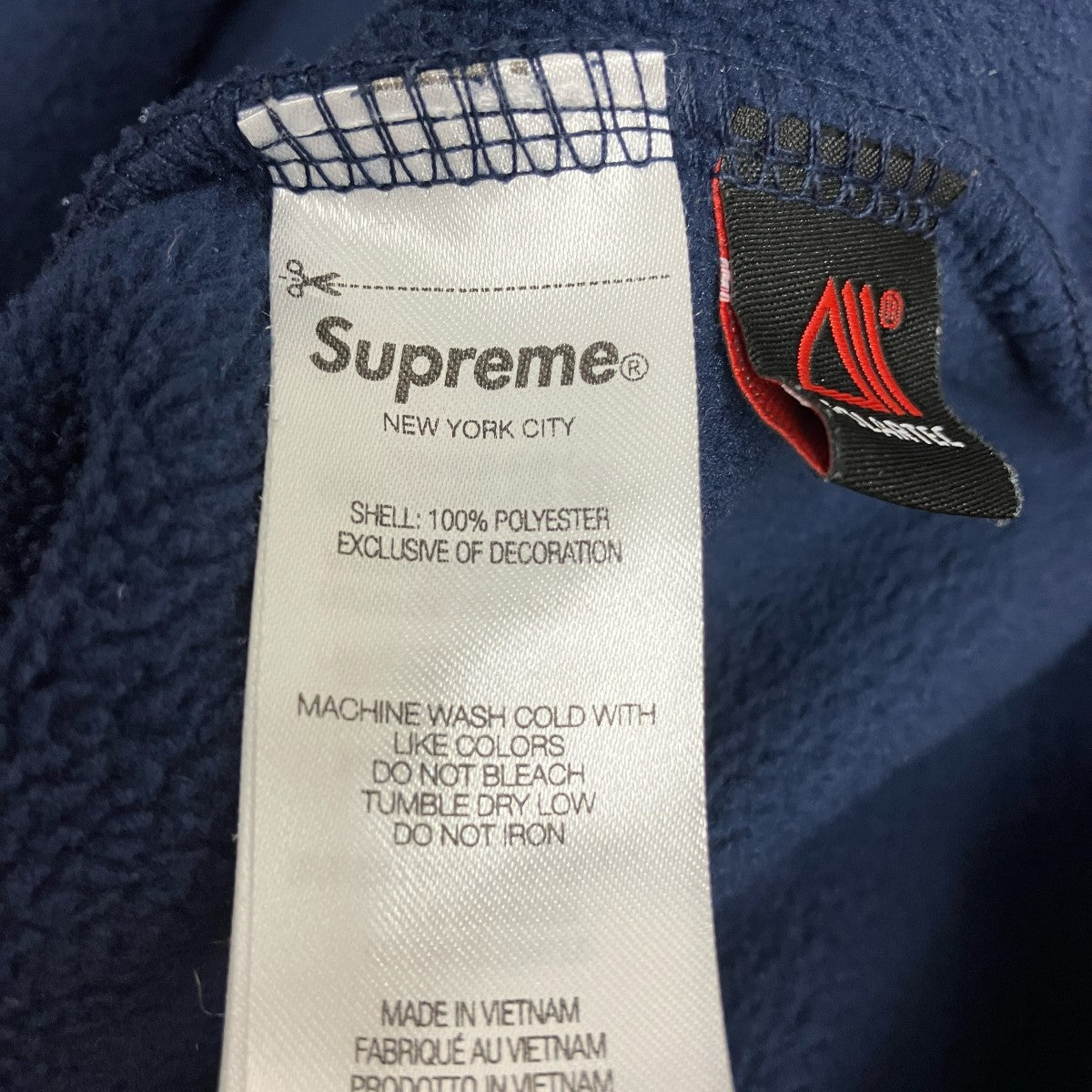 25AWPolartec Half Zip Pulloverハーフジップロゴフリースパーカー