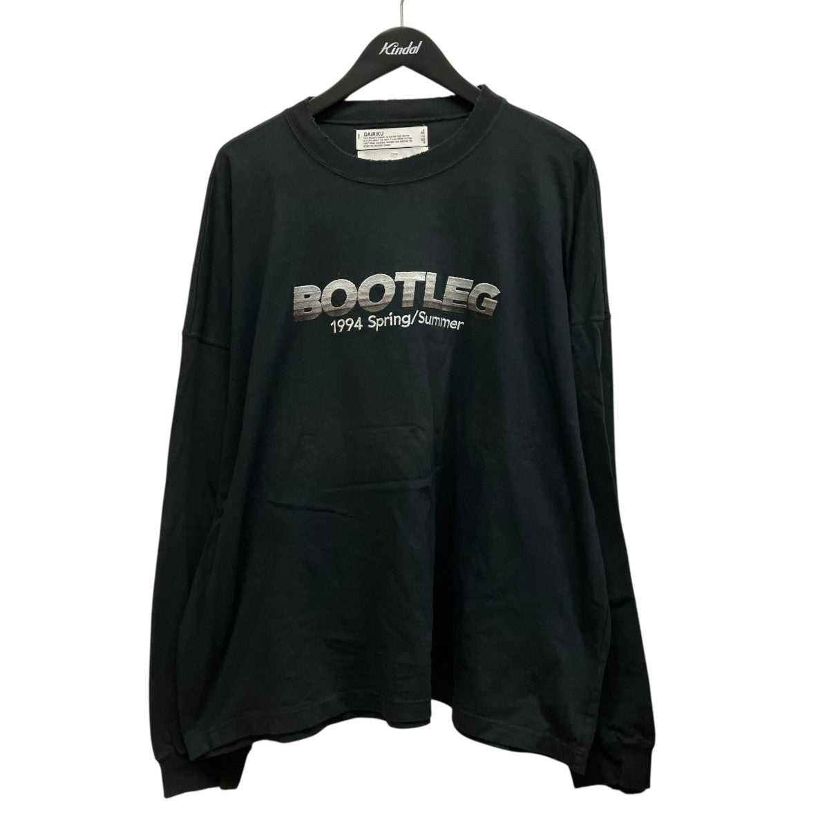 BOOTLEG Embroidery Teeロゴ刺しゅうロングTシャツ22SS C-9