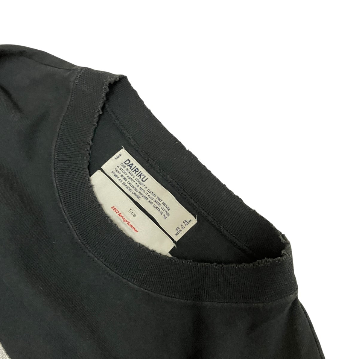 BOOTLEG Embroidery Teeロゴ刺しゅうロングTシャツ22SS C-9