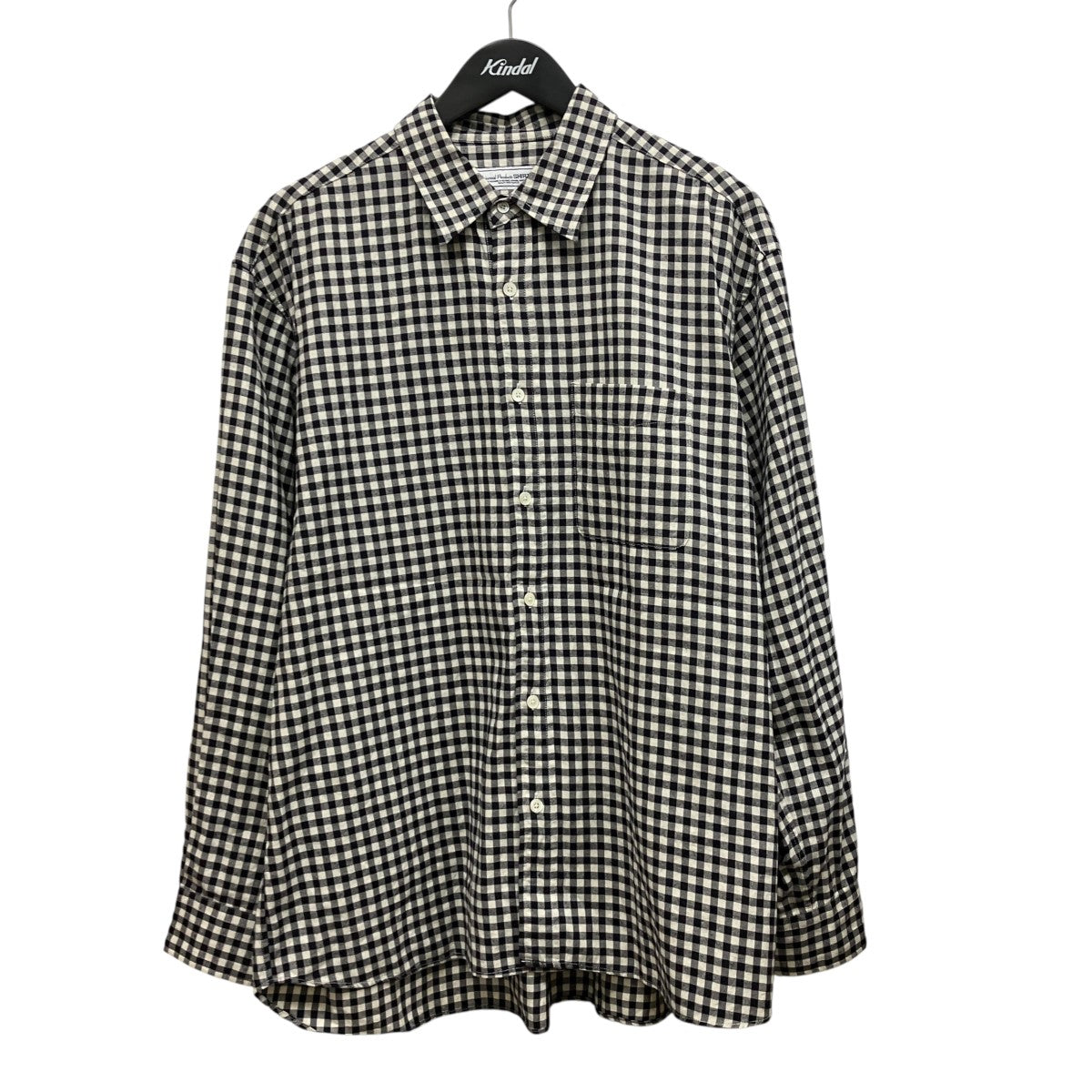 T．M． L S BLOCK CHECK SHIRTトーマスメイソン ブロックチェックネル レギュラーシャツ233-60305