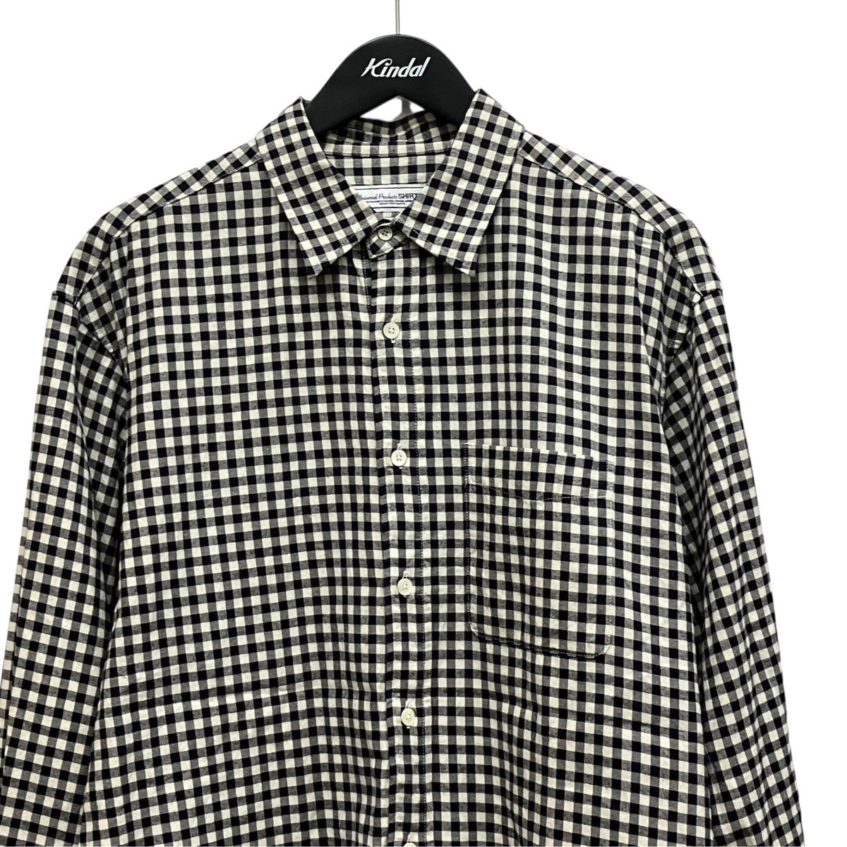 T．M． L S BLOCK CHECK SHIRTトーマスメイソン ブロックチェックネル レギュラーシャツ233-60305
